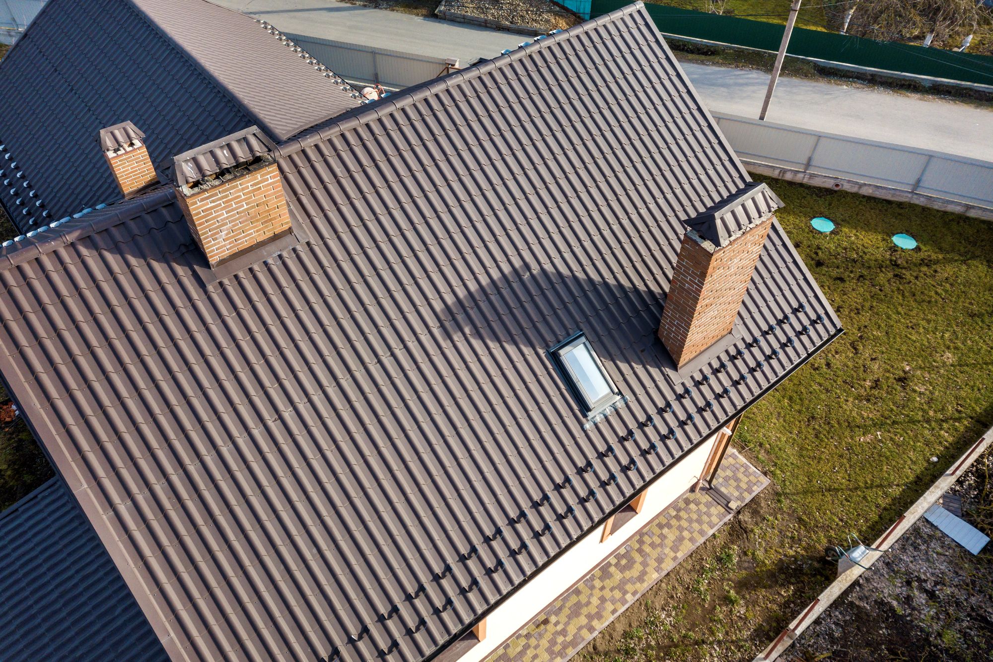 Metal roofing service for residential home